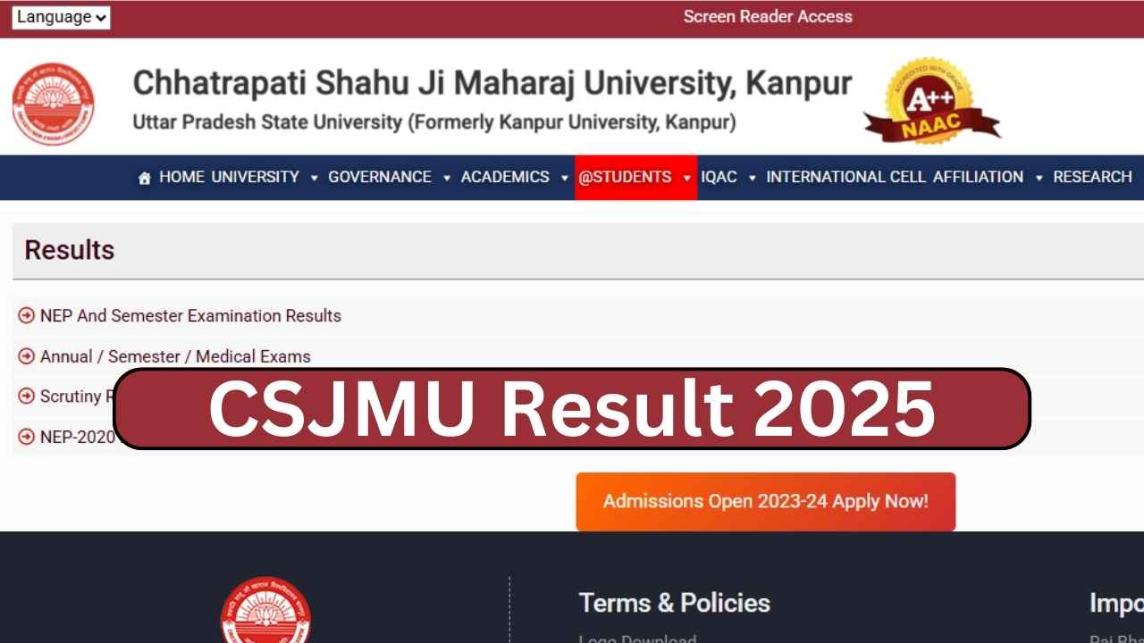 CSJMU Result 2025